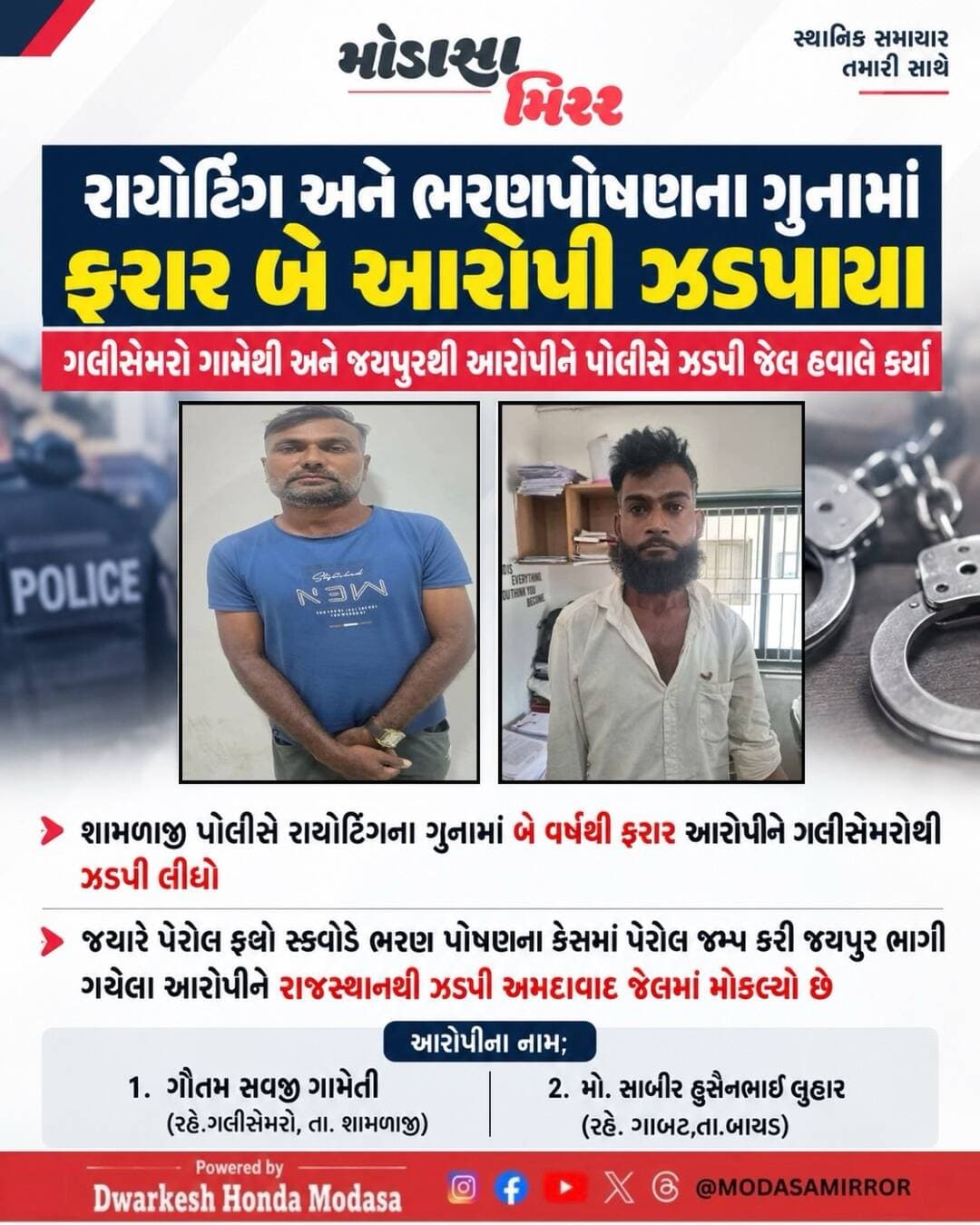 <nis:link nis:type=tag nis:id=modasa nis:value=Modasa nis:enabled=true nis:link/> <nis:link nis:type=tag nis:id=modasacity nis:value=modasacity nis:enabled=true nis:link/> <nis:link nis:type=tag nis:id=marumodasa nis:value=marumodasa nis:enabled=true nis:link/> <nis:link nis:type=tag nis:id=modasamirror nis:value=modasamirror nis:enabled=true nis:link/> <nis:link nis:type=tag nis:id=aravalli nis:value=aravalli nis:enabled=true nis:link/>