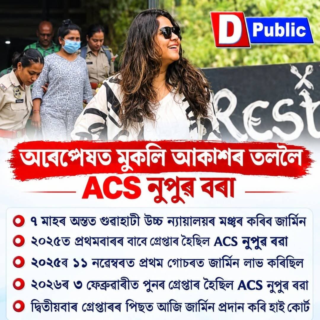 অৱশেষত মুকলি আকাশৰ তললৈ ACS নুপুৰ বৰা