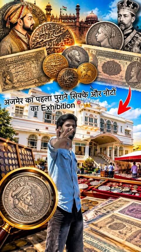 अजमेर का पहला पुराने सिक्के और नोटों का Exhibition📍😱 Ajmer First Old Historic Coin & Notes Exhibition 🔥😱
.
Date:- 15,16,17 September 2027 Time:- 10Am To 7Pm
.
Full Address:- Anasagar Road Near Subhash Udhyan Garden Mewara State Bhagchand Ki Koti Ajmer
.
#ajmer #moinbaigvlogs #oldcoins #exhibition #oldnotes
.
.
historical coins historical notes old coins old notes rare coins rare notes antique coins antique notes ancient coins ancient currency old Indian coins old Indian notes Indian coin collection Indian currency collection coin vintage coins vintage notes old rupee notes Indian numismatics coin exhibition coin fair coin show numismatic exhibition coin collection exhibition historical coin exhibition historical note exhibition rare coin exhibition rare note exhibition old coin exhibition old note exhibition collectors India numismatists India coin lovers coin collecting India rare coin India rare notes India historical currency India Indian historical coins Indian historical notes Delhi coin ajmer sharif non veg family restaurant ajmer sharif hotels videos ajmer sharif viral videos ajmer family restaurant ajmer sharif dargah bazaar video ajmer sharif dargah viral videos ajmer fast food combo offer ajmer fast food offer videos ajmer ladies market ajmer coin market videos ajmer old notes videos ajmer notes exchanged videos ajmer viral videos