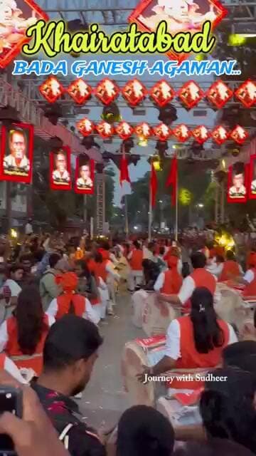 Khairathabad bada ganesh Agaman |KhairatabadGanesh | bagyanagar utsava committee