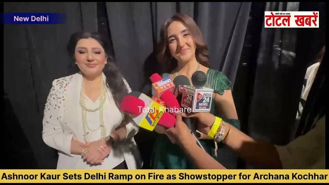 Ashnoor Kaur Sets Delhi Ramp on Fire as Showstopper for Archana Kochhar #ashnoorkaur #archanakochhar