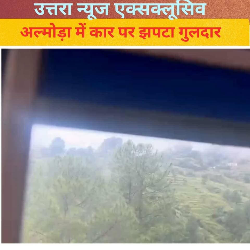 अल्मोड़ा में कार पर झपटा गुलदार, मची चीख-पुकार