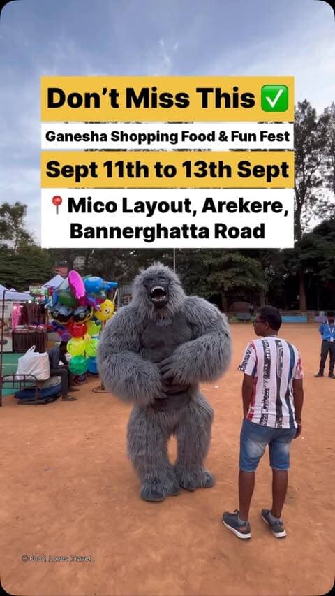 📍Mico Layout, Arekere 1st Phase, Bannerghatta Road
Sept 11th to 13th Sept
#nammabengaluru #micolayout #arekere #bannerghattaroad #thingstodoinbangalore