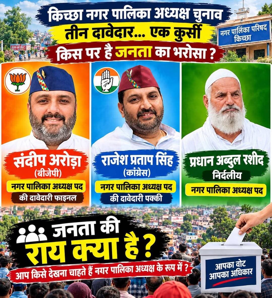 आपका वोट किसको ?