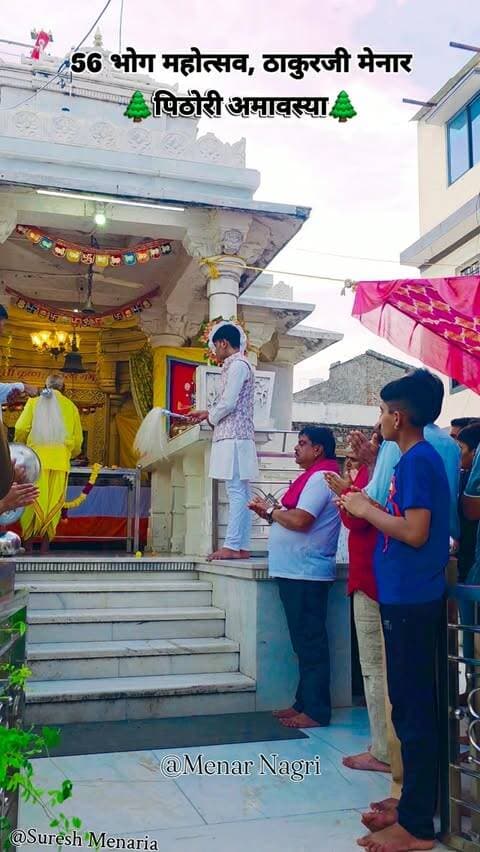 मेनार ठाकुरजी 56 भोग महोत्सव #instagram #udaipur #viral #vallabhnagar