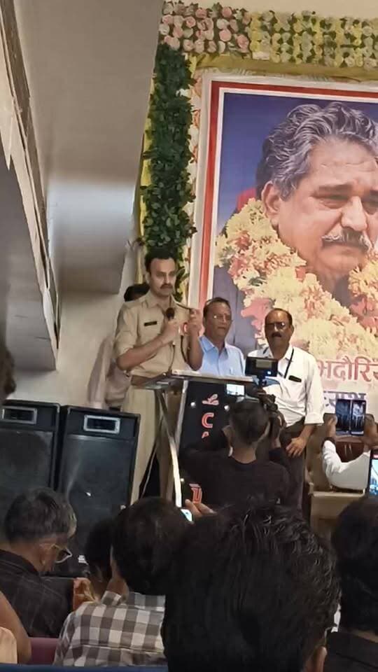 श्रमजीवी पत्रकार संघ के मंच पर एसपी रजत सकलेचा ने की पत्रकारों कि सराहना..