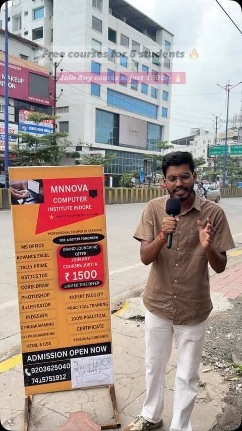 Free course for first five students 🔥🔥🔥
Location :- bhawarkua square infront of veda business park GB tower 🔥
Contact - 93997 87440
.
#indore