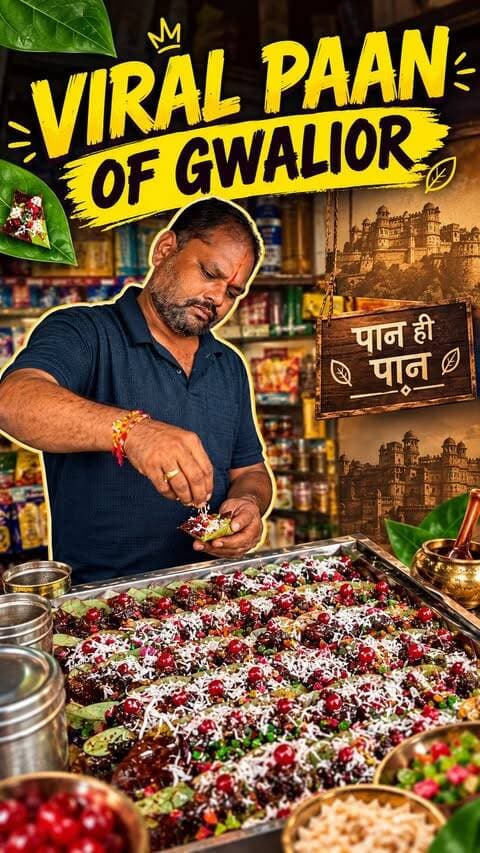 Viral Paan of Gwalior🔥
Tag a Paan Paglu♥️
Rathore Paan Bhandar, near Achleshwar Mandir, Gwalior📍
No Repost🚫
#gwaliorfoodsters