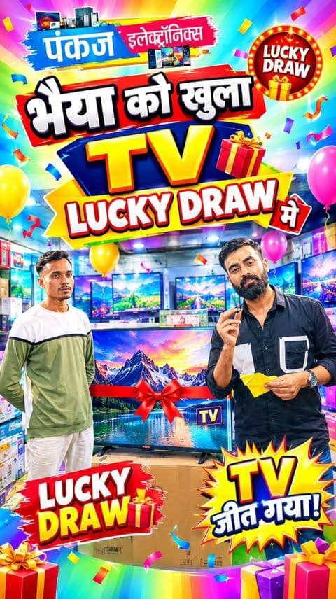 भैया को खुला शानदार TV! 📺🔥 Lucky Draw में जीता बड़ा इनाम! 🥳🎁
Pankaj Electronics के Lucky Draw में आज एक और lucky customer की किस्मत चमकी! 🍀✨
भैया ने जीता शानदार TV 📺😍
ऐसे ही exciting Lucky Draw और धमाकेदार offers के लिए जुड़े रहिए Pankaj Electronics के साथ! ❤️
आपकी किस्मत कब चमकेगी? 😍🍀
🔥 Hashtags
#PankajElectronics #LuckyDraw #LuckyDrawWinner #TVWinner #TVLuckyDraw LuckyCustomer WinnerAnnouncement LuckyWinner TVGift FreeGift DhamakaDeal MahaOffer ElectronicsDeals ElectronicsShop Bhopal BhopalShopping PankajElectronicsBhopal CustomerWinner LuckyDrawIndia GiftWinner TVOffer ShoppingOffer BigWinner ViralShorts YouTubeShorts Shorts Trending ViralVideo ReelsIndia IndianYouTuber