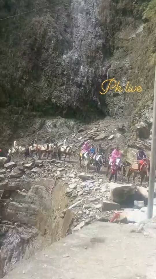 केदारनाथ पैदल मार्ग के चीरवासा के पास ट्रैक की आधी चौड़ाई पैदल यात्रियों एवं एक समय में एक खच्चर के आवागमन को लेकर खोल दी गई है।