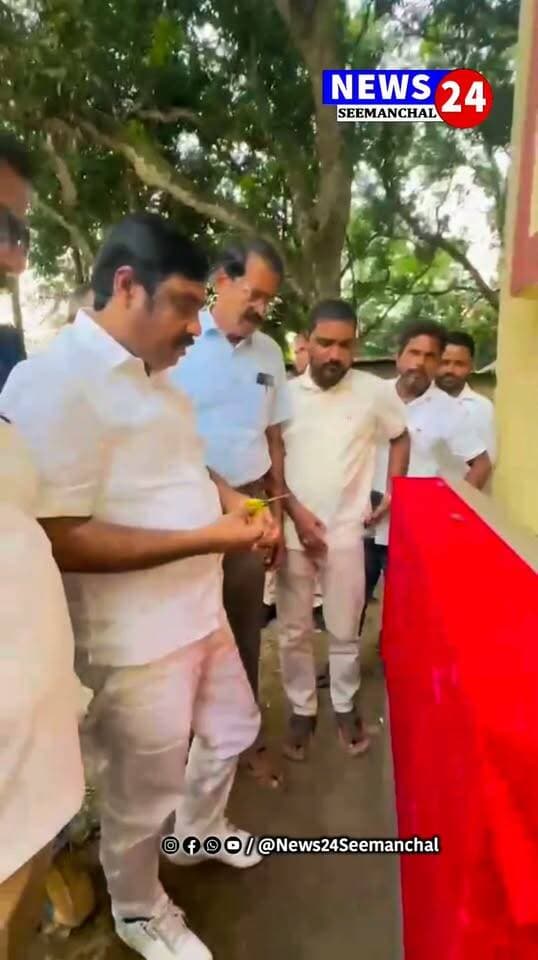 हरिभाषा झुनकी प्लस टू विद्यालय में एसीएस भवन का विधायक ने किया शिलान्यास