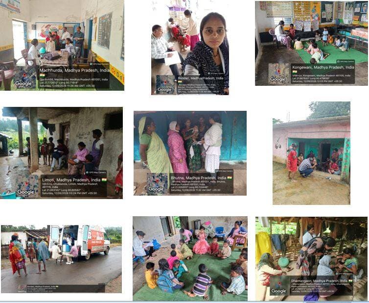 <nis:link nis:type=tag nis:id=बालाघाट nis:value=बालाघाट nis:enabled=true nis:link/>
प्रभावित ग्रामों में स्वास्थ्य विभाग द्वारा घर-घर जाकर स्क्रीनिंग, स्वास्थ्य परीक्षण, दवा वितरण एवं उपचार की कार्यवाही लगातार जारी है । आज दिनांक 12-09-2026 को 18 व्यक्तियों को एहतियात के तौर पर बेहतर उपचार हेतु जिला चिकित्सालय रेफर किया गया है । अभियान के दौरान अब तक जिला चिकित्सालय भेजे गए कुल 508 मरीजों में से 467 मरीज स्वस्थ होने के उपरांत डिस्चार्ज किए जा चुके हैं, जबकि 41 मरीज उपचाररत हैं, जो पूर्णत: स्वस्थ हैं । घर-घर किए गए स्वास्थ्य सर्वेक्षण में अब तक 6,747 लोगों की जांच की गई, जिसमें कुल 1,185 विभिन्न बीमारियों के मरीज पाए गए हैं, जिसमें 467 को अस्पताल में एवं 677 को घर पर ही उपचार प्रदान कर ठीक किया गया । घर-घर सर्वेक्षण की 20 सर्वेक्षण टीमों द्वारा प्रभावित ग्रामों में घर-घर सर्वे एवं स्वास्थ्य निगरानी की जा रही है । बीमार व्यक्तियों की जांच एवं उपचार हेतु 18 चिकित्सा अधिकारी 04 एम्बुलेंस एवं 06 पीएम जनमन एएनएमएमयू की सेवाएं लगाई गई हैं । सर्वे के दौरान 998 बच्चों को विटामिन-ए, ओआरएस एवं जिंक की खुराक, 927 बच्चों को आयरन सिरप, 912 बच्चों को एल्बेन्डाजोल की टेबलेट खिलायी गई । आज 32 सत्रों में कुल 532 बच्चों का टीकाकरण किया गया । इस प्रकार अब तक कुल 480 सत्रों में कुल 21,400 बच्चों का टीकाकरण किया गया । स्वास्थ्य विभाग द्वारा बच्चों के स्वास्थ्य की लगातार निगरानी की जा रही है तथा अधिकारियों द्वारा कार्यों की सतत मॉनिटरिंग की जा रही है । आज 50 गावों के 5,307 घरों में कीटनाशक छिड़काव एवं 44 ग्रामों के 8,610 घरों में इंडोर और आउटडोर फागिंग की गई ।
<nis:link nis:type=tag nis:id=cmmadhyapradesh nis:value=CMMadhyaPradesh nis:enabled=true nis:link/> <nis:link nis:type=tag nis:id=minforestmp nis:value=minforestmp nis:enabled=true nis:link/> <nis:link nis:type=tag nis:id=mp_wcdmp nis:value=mp_wcdmp nis:enabled=true nis:link/> <nis:link nis:type=tag nis:id=jansamparkmp nis:value=JansamparkMP nis:enabled=true nis:link/>
<nis:link nis:type=tag nis:id=healthminmp nis:value=healthminmp nis:enabled=true nis:link/>