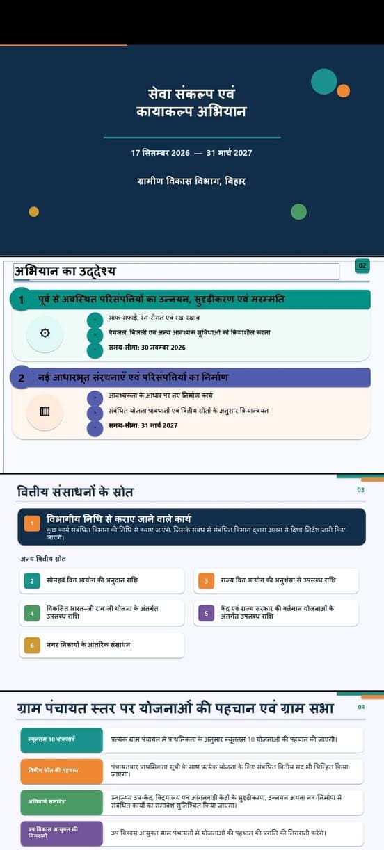 सेवा, संकल्प कायाकल्प अभियान, शेखपुरा।
Information & Public Relations Department, Government of Bihar
District Administration Sheikhpura
Apna Sheikhpura