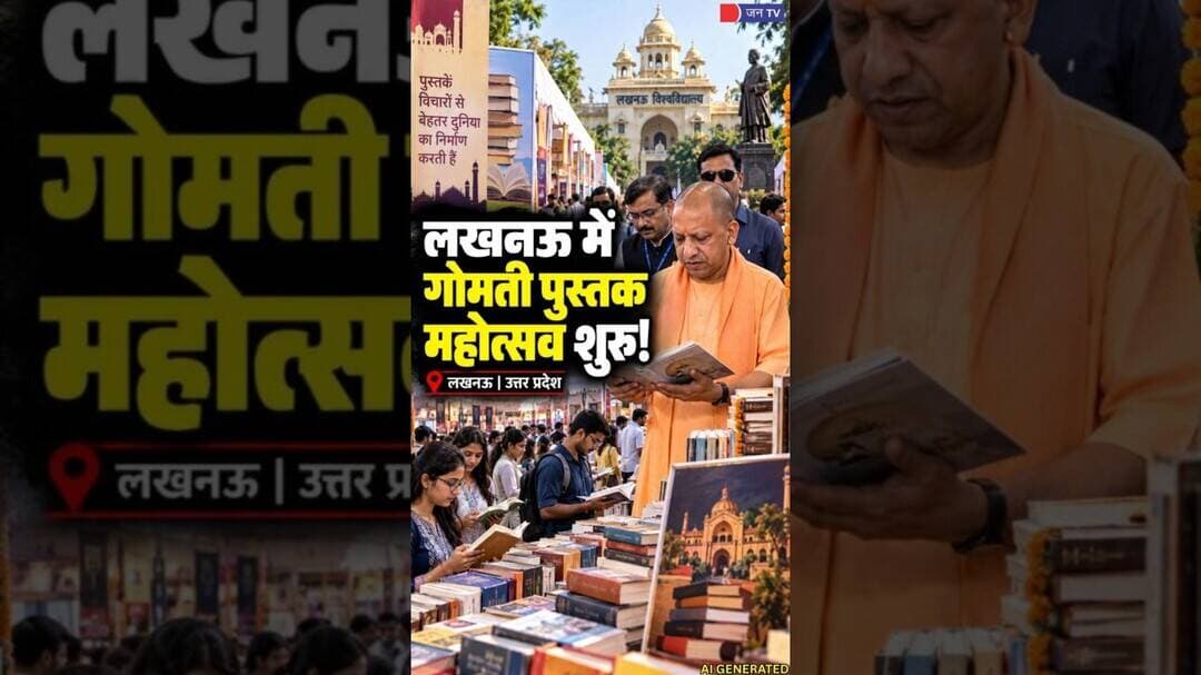 लखनऊ: गोमती बुक फेस्टिवल का शानदार आगाज #cmyogi #lucknow #trending