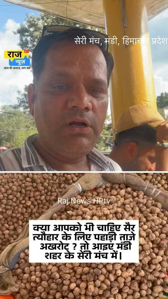 क्या आपको भी चाहिए सैर
त्यौहार के लिए पहाड़ी ताजे
अखरोट ? तो आइए मंडी
शहर के सेरी मंच में।
#nonfollowersfriends #jogindernagar_mandi_himachal #facebookreelsviral #follow #festival #wallnut #localfestival Indian National Congress - Himachal Pradesh BJP Himachal Pradesh Block Congress Committee Joginder Nagar Punjab Kesari / Himachal Indian National Congress Sukhvinder Singh Sukhu Bharatiya Janata Party (BJP) Himachal Tourism DC Mandi BJP Punjab