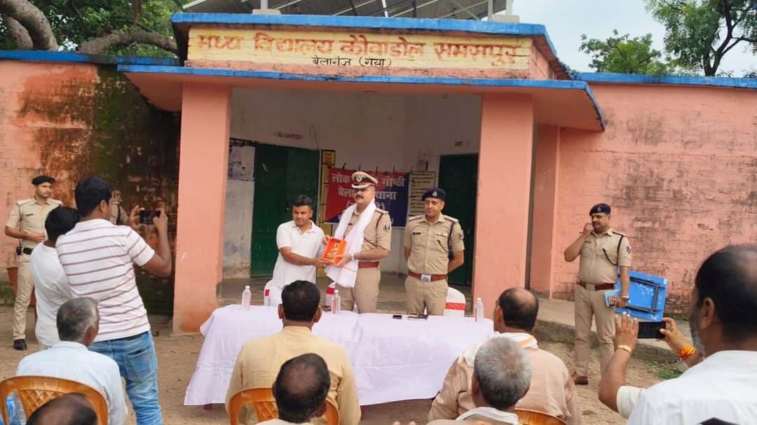 साकिर बिगहा पंचायत के मुखिया प्रतिनिधि पप्पू यादव ने आईजी एवं एसएसपी को किया स्वागत