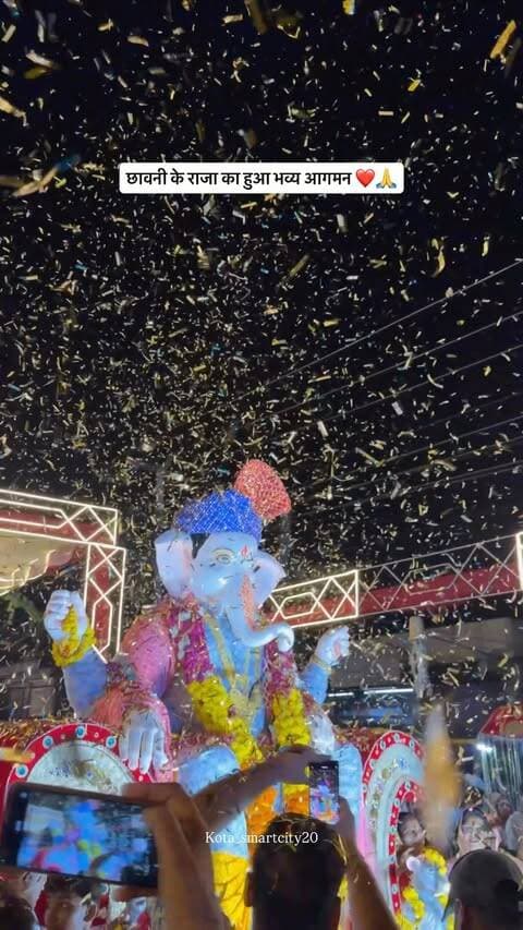 कोटा में सबसे पहले गणेश आगमन छावनी के राजा 🙏❤️…
#kota #ganesh #ganeshchaturti #ganesha #reels