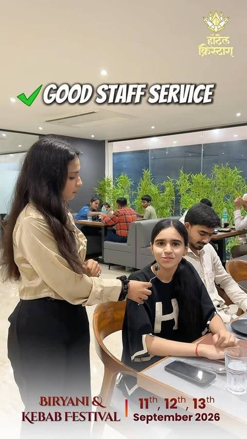 The Best Reviews Come Straight From Our Guests. ❤️
Our Biryani & Kebab Feast has been winning hearts, one bite at a time. ✨
From the rich flavours of Biryani to the perfectly cooked Kebabs, our guests have shared nothing but love and appreciation.
Thank you for making every feast special. ❤️
📍 Hotel Crystara, Railway Station Road, Jalgaon
📞 0257 2234777 | +91 76765 04141
#HotelCrystara #BiryaniAndKebabFeast #GuestReviews #JalgaonFoodies #FoodLovers