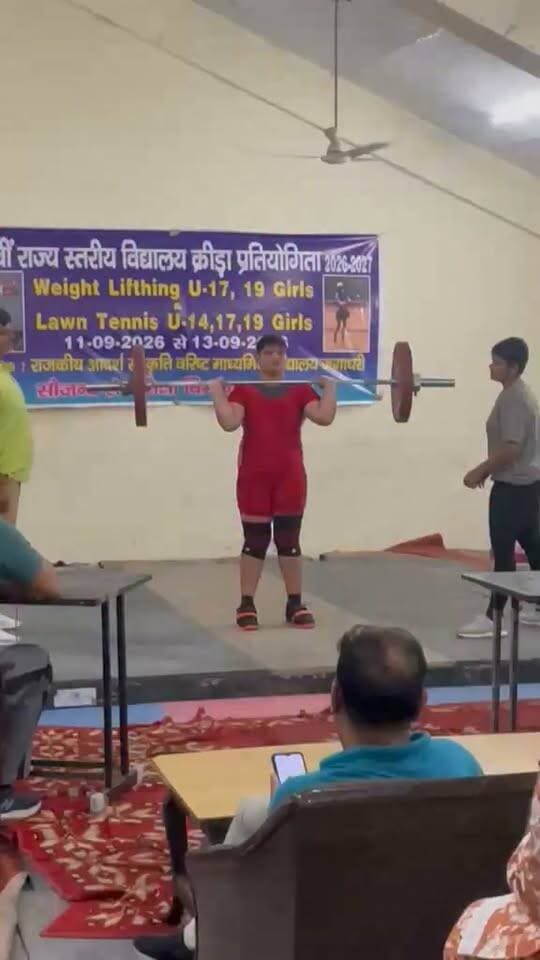 Congratulations 🎉 🎉
Deepti student of GSSS Hathongaon won gold medal in weightlifting girls U-17 in 77kg weight category Tournament scheduled at Yamunanagar from 11-09-2026 to 13-09-2026