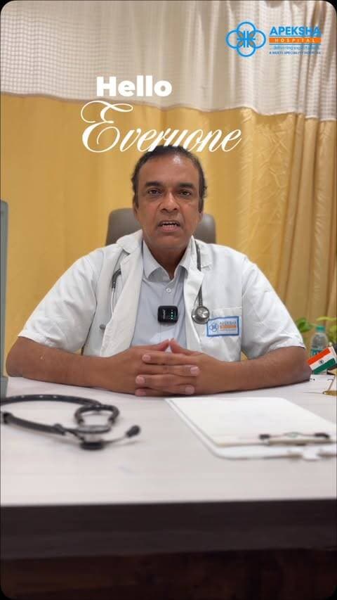 𝗗𝗿.𝗦.𝗥𝗮𝗺𝗮𝗺𝘂𝗿𝘁𝗵𝘆
𝗙𝘂𝗹𝗹 𝘁𝗶𝗺𝗲 𝗖𝗮𝗿𝗱𝗶𝗼𝗹𝗼𝗴𝗶𝘀𝘁 𝗮𝘁 𝗔𝗽𝗲𝗸𝘀𝗵𝗮 𝗛𝗼𝘀𝗽𝗶𝘁𝗮𝗹
Angina: When Your Heart Asks for Attention.
What exactly is angina? What causes it, how does it feel, and when should you take it seriously?
In this informative reel, Dr.S. Ramamurthy, Full-Time Cardiologist at Apeksha Hospital, breaks down angina in a simple and easy-to-understand way.
Because when it comes to your heart, knowing the signs can make all the difference. 🫀
🎥 Share the reel & stay aware.