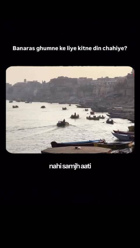 Banaras aake lagta hai ki zara ruk bhi loтАж saans loтАж jee lo
Log poochte hain, тАЬSirf 3 din kaafi hain kya?тАЭ
Par jo log yahan 30 saal se hain, woh bhi is sheher ke har mod aur gali ko nahi dekh paaye.
#banaras #kashi #banarasdiaries