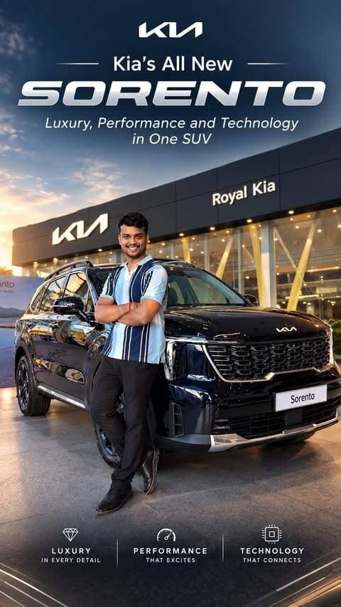 Luxury, Performance, Technology & Safety sab ek hi SUV mai🔥 All New Kia Sorento is finally here🙌🏻 @royalkiagwalior
Address: Royal Kia, Shivpuri Link road, Gwalior📍
Contact: 9109195864
Aro Bypass, AB Road,Guna📍
Contact: 9109179279
No repost🚫
#gwaliorfoodsters #royalkiagwalior #kiasorento #kiacars
No Repost
