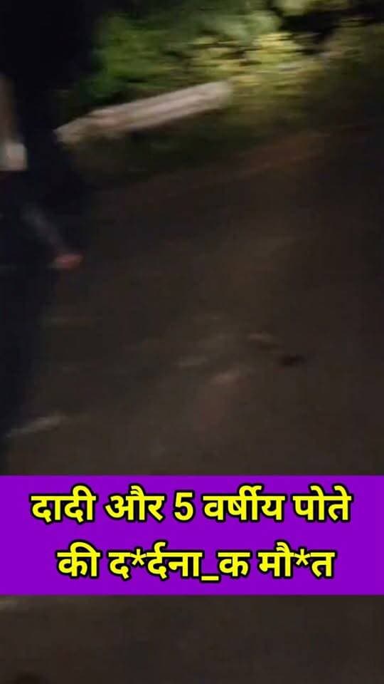 अ*ज्ञात वहन की चपेट मे आने से दादी और एक पोता की मौ* #accidentally #raxaul #viralreels #viralvideo #latest #trending 22