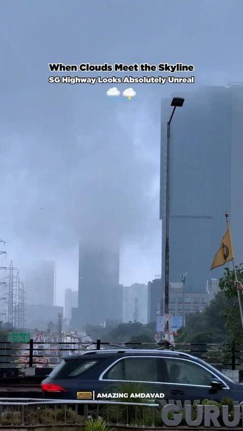 ☁️🏙️ When the clouds come down to meet the SG Highway skyline!
Clouds surrounding the high-rise buildings created a stunning monsoon view in Amdavad. With towers disappearing into the mist and cloudy skies all around, SG Highway looked more like a hill station than a city for a moment. 🌧️😍
Would you believe this view is from Amdavad? 👀
(SG Highway, Amdavad, SG Highway Amdavad, Amdavad Skyline, Clouds in Amdavad, Cloudy Amdavad, Amdavad Monsoon, Monsoon Magic, High Rise Buildings, Amdavad Buildings, Rainy Amdavad, Hill Station Vibes, Cinematic Amdavad, Gujarat Monsoon, Beautiful Amdavad)
#SGHighway #Amdavad #AmdavadMonsoon #MonsoonMagic #BeautifulAmdavad