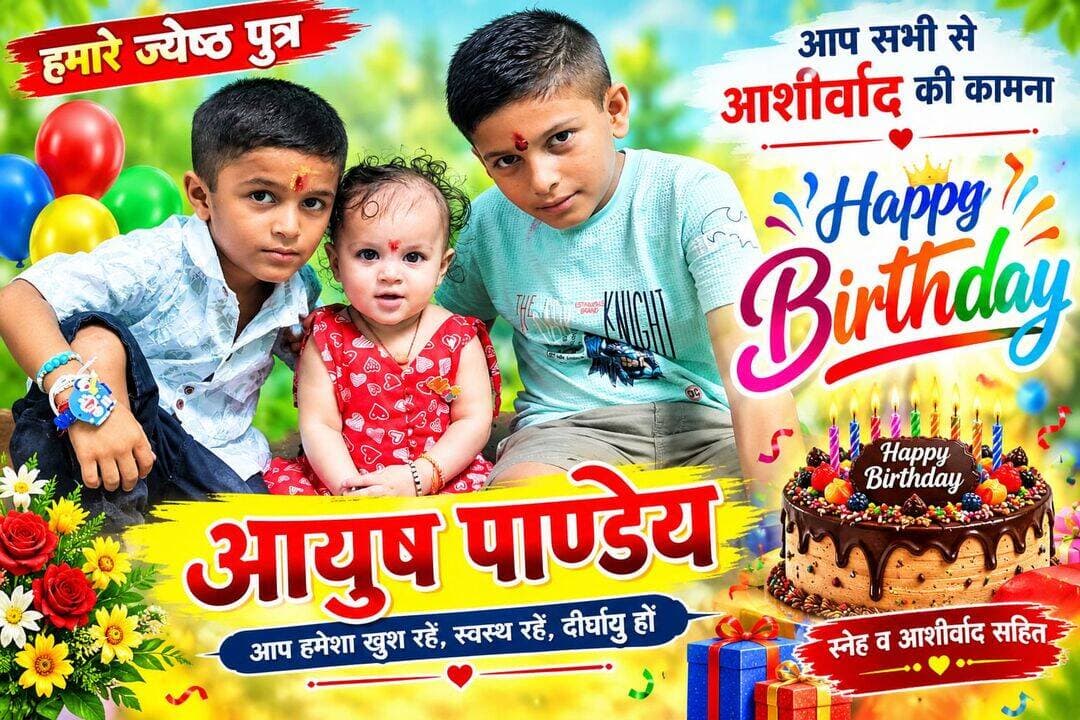 आप सभी से आशीर्वाद की कामना 🎂🎂🙏