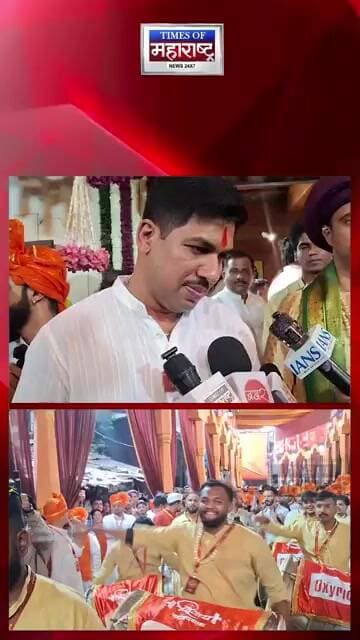 पुण्यात गणेश आगमनाचा जल्लोष! भाऊसाहेब रंगारी गणपतीची भव्य मिरवणूक, भक्तांची मोठी गर्दी