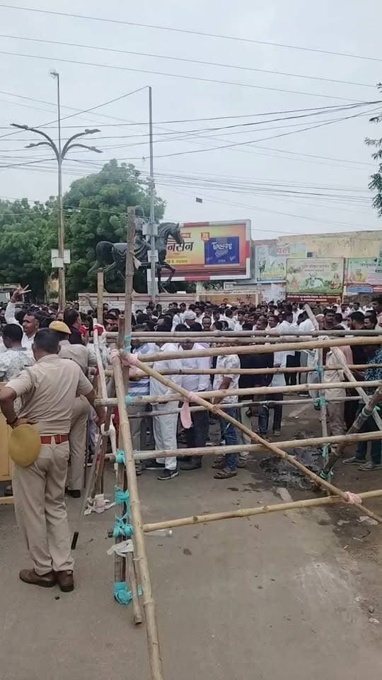सांचौर में बीजेपी का बोर्ड बना... #लाइव