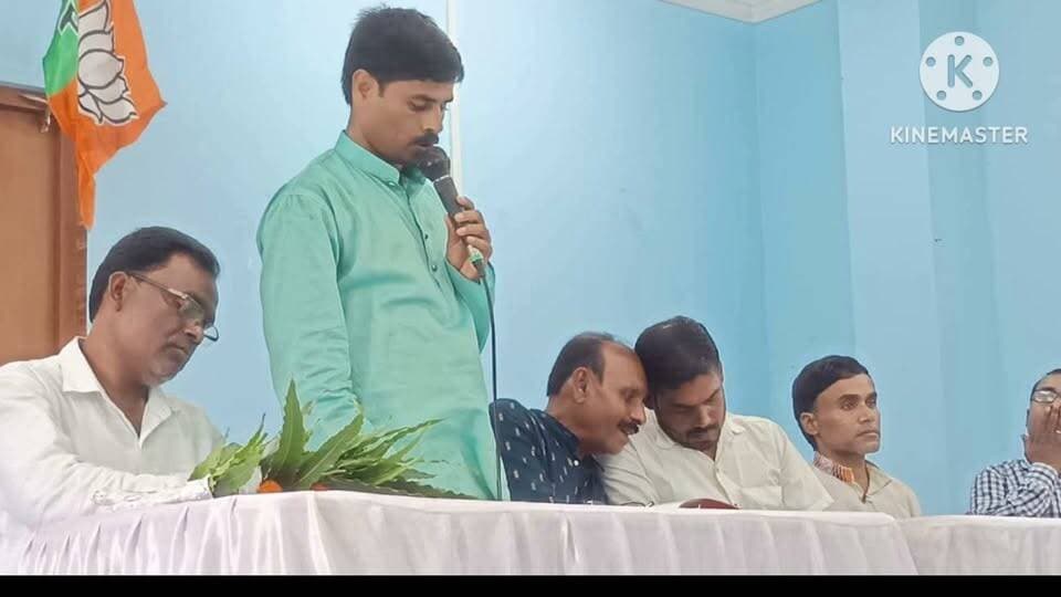 জয়পুর বিধানসভা তিন নম্বর মন্ডল বিজেপির সংকল্প অভিযান কর্মসূচির প্রস্তুতি বৈঠক জয়পুরে।