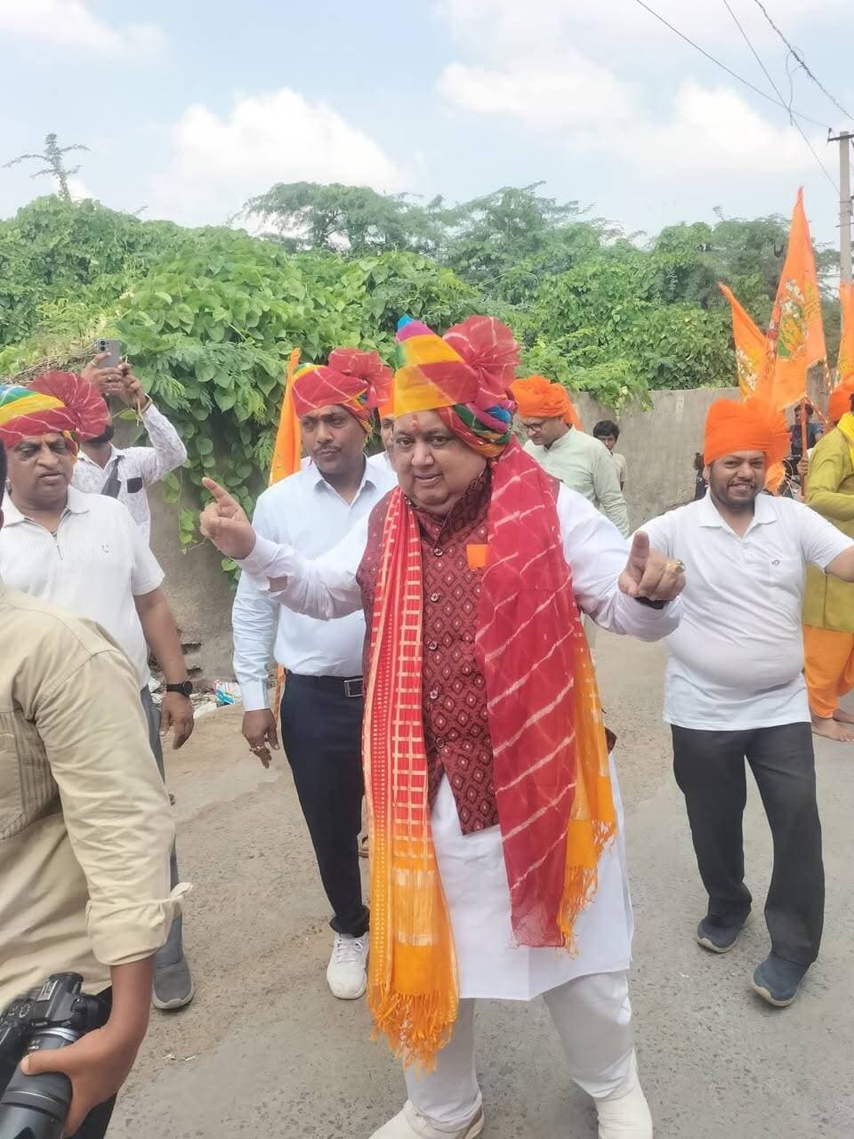 श्री गणपति पुजा महोत्सव भादरा की कलश यात्रा की कुछ झलकियां