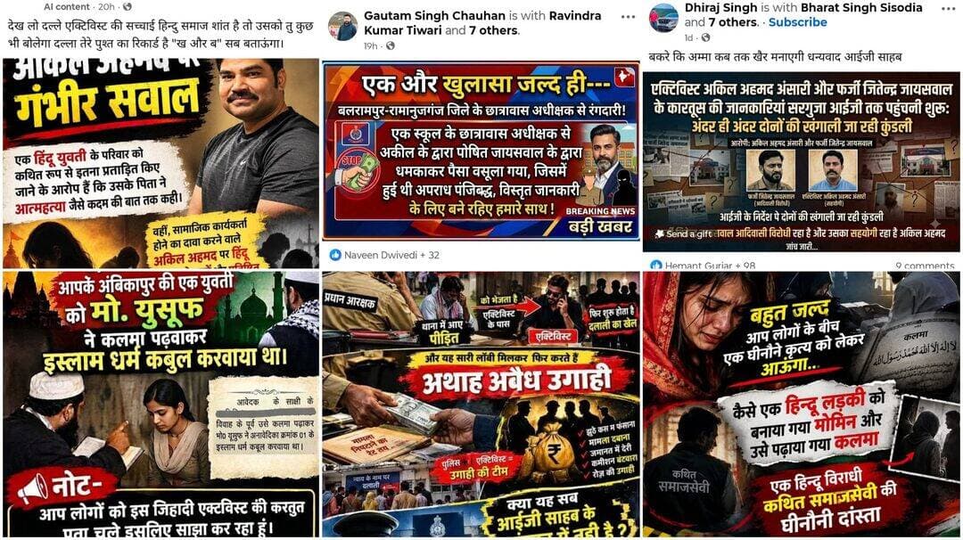 खुद को मसीहा बताने वाले अकील अहमद के ‘काले कारनामों’ पर फूटा धीरज सिंह का गुस्सा, गंभीर आरोपों के बाद भूमिगत क्यों हैं तथाकथित एक्टिविस्ट?, कमेंट बॉक्स में पढ़े पूरी खबर
<nis:link nis:type=tag nis:id=chhattisgarh nis:value=chhattisgarh nis:enabled=true nis:link/>
