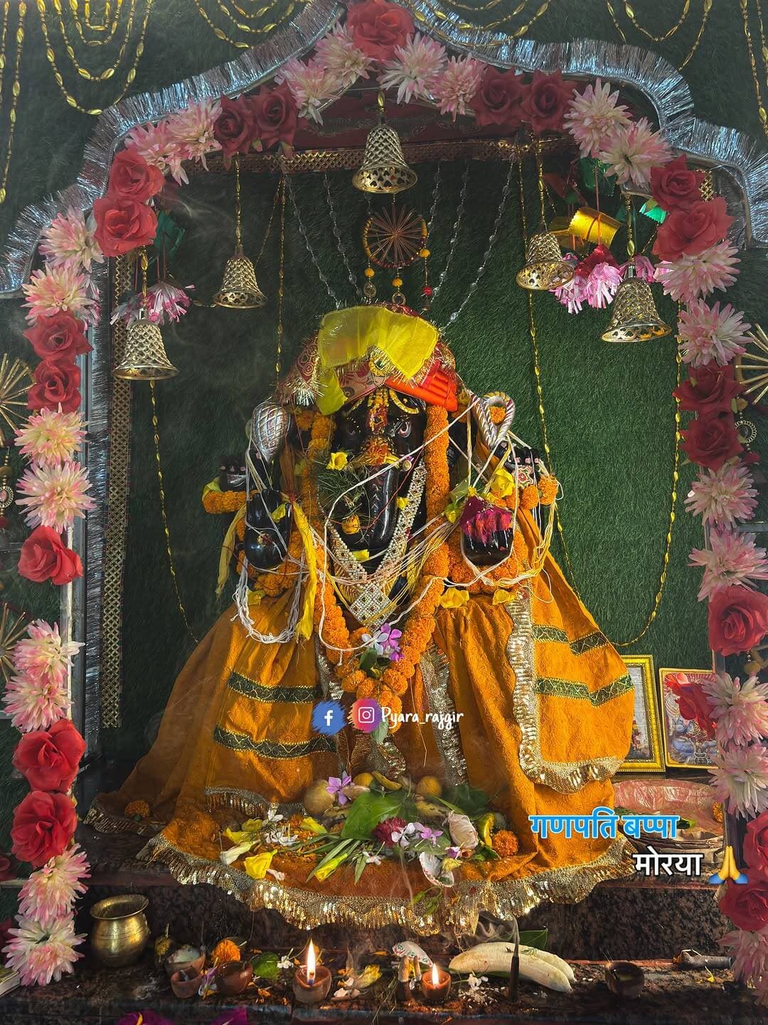 गणपति बप्पा मोरया..🙏 #pyararajgir #rajgir #ganeshpuja