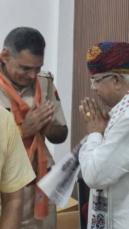 देवधाम जोधपुरिया में 17 वीं बार अपनी सेवाएं देने जा मदन लाल चौधरी ट्रस्ट परिवार ने स्वागत