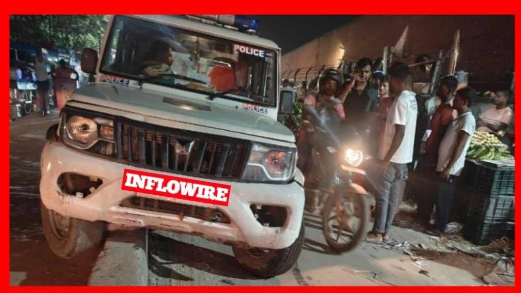 दरभंगा में मधुबनी पुलिस की गाड़ी डिवाइडर के ऊपर कैसे आई?
