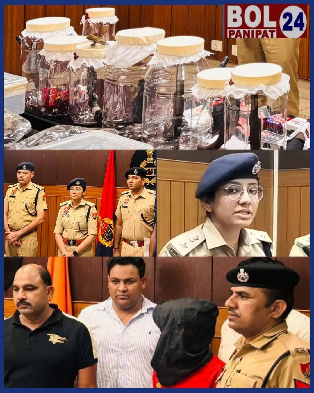 पानीपत पुलिस के हाथ लगी बड़ी सफलता
अवैध हथियारों के जखीरे के साथ असला सप्लायर गिरफ्तार, 10 देसी पिस्तौल व 26 जिंदा रौंद बरामद
पानीपत पुलिस ने अवैध हथियारों की तस्करी पर नकेल कसते हुए अवैध हथियार सप्लायर को गिरफ्तार करने में बड़ी कामयाबी हासिल की है। पुलिस ने आरोपी के कब्जे से 10 अवैध देसी पिस्तौल व 26 जिंदा रौंद कारतूस बरामद किए हैं। आरोपी की पहचान यूपी के शामली के जलालाबाद निवासी आरिफ के रूप में हुई है।
पुलिस अधीक्षक मेधा भूषण आईपीएस ने सोमवार को जिला सचिवालय स्थित पुलिस विभाग के सभागार में प्रेसवार्ता के दौरान प्रकरण की जानकारी देते हुए बताया कि सीआईए वन प्रभारी इंस्पेक्टर विरेंद्र की टीम में तैनात सब इंस्पेक्टर संदीप, मुख्य सिपाही मंदीप, सिपाही राजेश व चालक ईएससी जगदीप सिंह रविवार/सोमवार की देर रात गश्त के दौरान पानीपत-हरिद्वार बाईपास स्थित गांव रसलापुर मोड़ पर मौजूद थे। इसी दौरान टीम को विशेष इनपुट मिला कि यूपी निवासी एक युवक अवैध असला सप्लाई का काम करता है। युवक अवैध हथियार सप्लाई करने की फिराक में रसलापुर ड्रेन पुल के पास एक बैग लेकर खड़ा है।
सूचना पर पुलिस टीम ने तुरंत मौके पर दबिश देकर आरोपी को काबू कर बैग की तलाशी ली। बैग से 8 देसी पिस्तौल, 2 देसी मस्कट पिस्तौल व 26 जिंदा रौंद कारतूस बरामद हुए। पूछताछ में आरोपी ने अपनी पहचान आरिफ पुत्र आबिद निवासी जलालाबाद शामली यूपी के रूप में बताई।
एसपी मेधा भूषण आईपीएस ने बताया कि प्रारंभिक पूछताछ में आरोपी ने पुलिस को बताया कि वह यूपी से अवैध हथियार लेकर तस्करी करने के लिए आया था। उसने यूपी में करीब 7 माह पहले हथियार खरीदने की शुरुआत की थी और एक-एक कर उक्त हथियार इकट्ठा किए थे।
पुलिस ने आरोपी के खिलाफ थाना बापौली में आर्म्स एक्ट के तहत अभियोग दर्ज कर सोमवार को आरोपी को माननीय न्यायालय में पेश किया जहां से उसे 4 दिन के पुलिस रिमांड पर लिया गया। रिमांड के दौरान पुलिस आरोपी से कड़ाई से पूछताछ करने के साथ अवैध हथियार तस्करी के नेटवर्क में शामिल आरोपियों के ठिकानों का पता लगा पकड़ने का प्रयास करेगी।