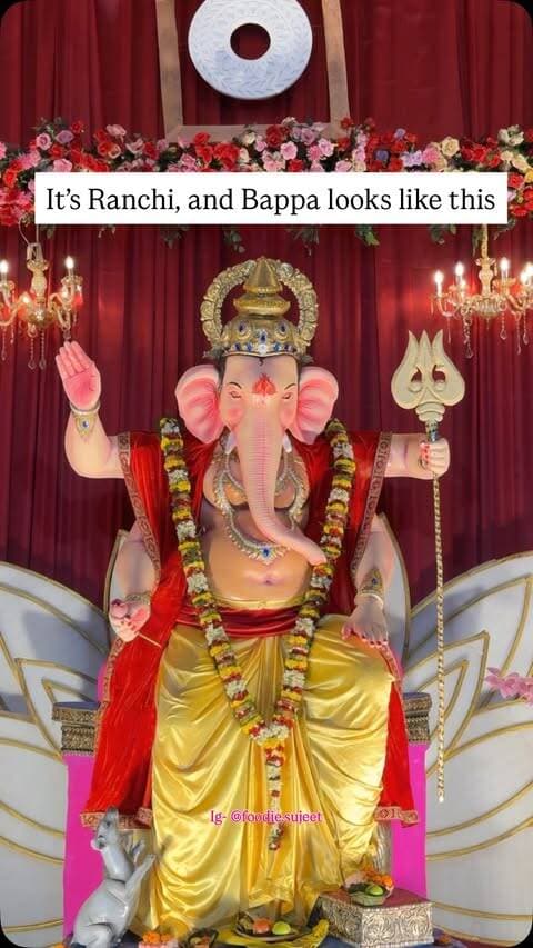 It’s Ranchi, and Bappa looks like this🕉
#ranchi #ganeshchaturthi #viralvideos #ranchiblogger #lalbaghcharaja