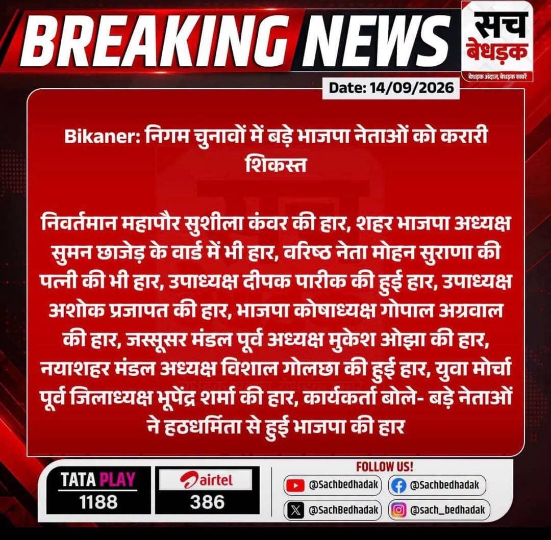 बीकानेर मे ये केसा चुनावी माहौल