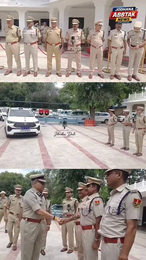राजस्थान के पुलिस महानिदेशक (DGP) राजीव शर्मा आज जोधपुर पहुंचे