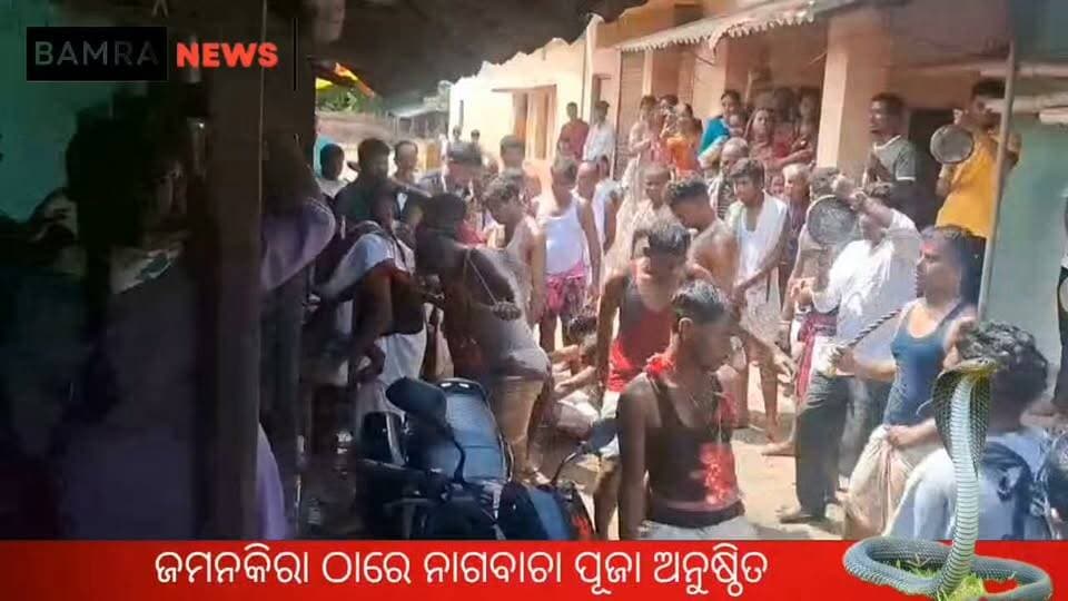 ସର୍ପଦଂଶନ, ବିଛା କାମୁଡ଼ା ଓ ବିଭିନ୍ନ ବିଷାକ୍ତ କୀଟପତଙ୍ଗଙ୍କ ଦାଉରୁ ରକ୍ଷା ପାଇବା ସହ ପାରମ୍ପରିକ ବିଷ ଚିକିତ୍ସା ଜ୍ଞାନ ଓ ଲୋକପରମ୍ପରା କୁ ଜୀବନ୍ତ ରଖିବା ଉଦ୍ଦେଶ୍ୟରେ ଜମନକିରା ଠାରେ ନିଆରା ନାଗବାଚା ପୂଜା ଅନୁଷ୍ଠିତ