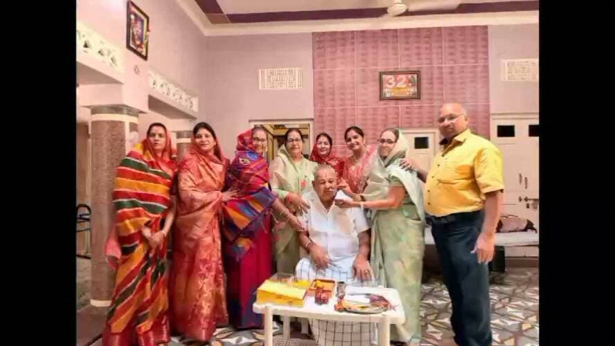 माहेश्वरी समाज मे रक्षाबंधन का पर्व धूमधाम से मनाया