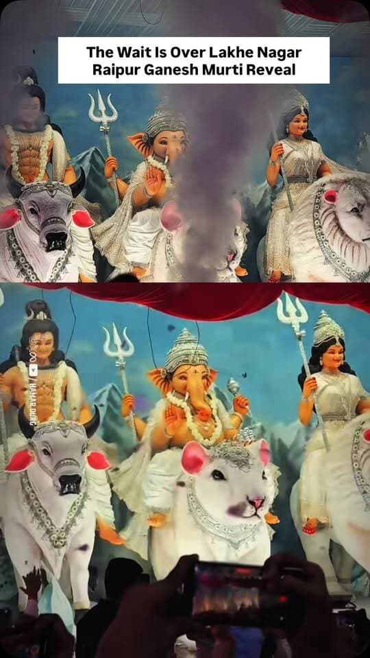 The Wait Is Over Lakhe Nagar Raipur Ganesh Murti Reveal
#hamar_durg #raipur #lakhenagarraipur #ganeshmurti #ganeshchaturthi