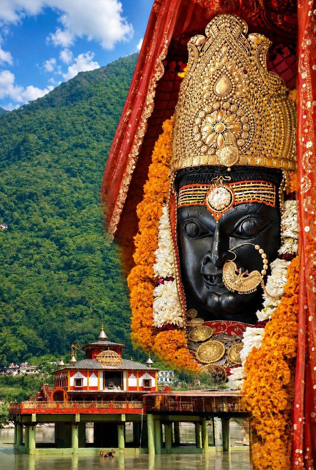 या देवी सर्वभूतेषु, शक्तिरूपेण संस्थिता।
नमस्तस्यै नमस्तस्यै नमस्तस्यै नमो नमः
जय माँ धारी देवी l