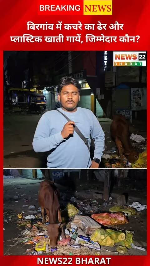 बिरगांव नगर निगम की सफाई व्यवस्था पर सवाल! रात के साढ़े 12 बजे से सुबह तक खुले में पड़ा कचरा, वेस्ट कलेक्शन और सिविक सेंस की कमी के साथ प्लास्टिक खाने को मजबूर मवेशी। आखिर जिम्मेदारी किसकी?
देखिए News22 Bharat की ग्राउंड रिपोर्ट। 🎥
#Birgaon #BirgaonNagarNigam #BirgaonNews #RaipurNews #ChhattisgarhNews Cleanliness WasteManagement GroundReport CivicIssues Swachhata News22Bharat