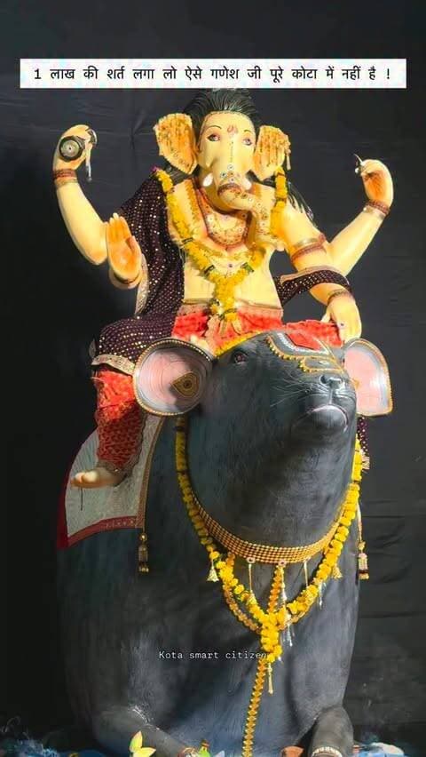 1 लाख की शर्त लगा लो ऐसे गणेश जी पूरे कोटा में नहीं है !