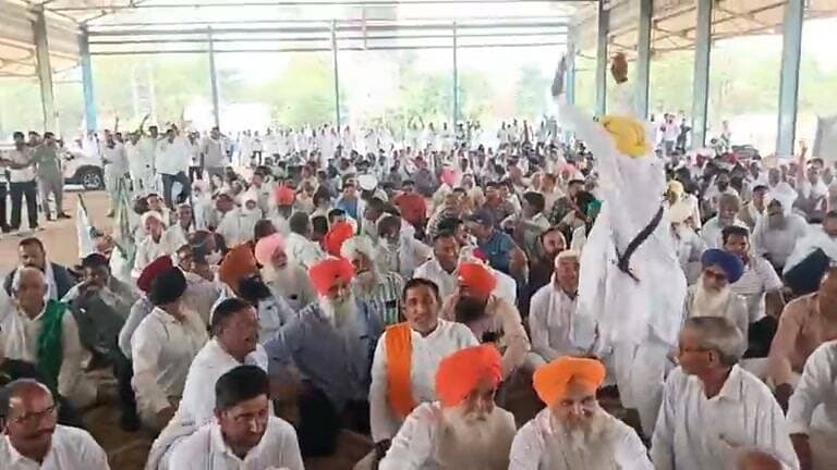 शाहाबाद मारकण्डा
नई अनाजमंडी में किसानों की महापंचायत