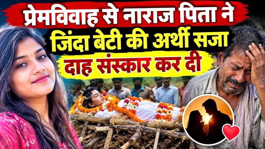 #Purnia :प्रेमविवाह से नाराज पिता ने जिंदा बेटी की अर्थी सजा दाह संस्कार कर दी #premvivah #viral