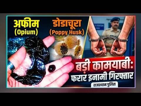 अफीम, डोडाचूरा | फरार इनामी आरोपी गिरफ्तार |मंगलवाड़ थाना पुलिस #chittorgadh #afim #dodachura #ndps